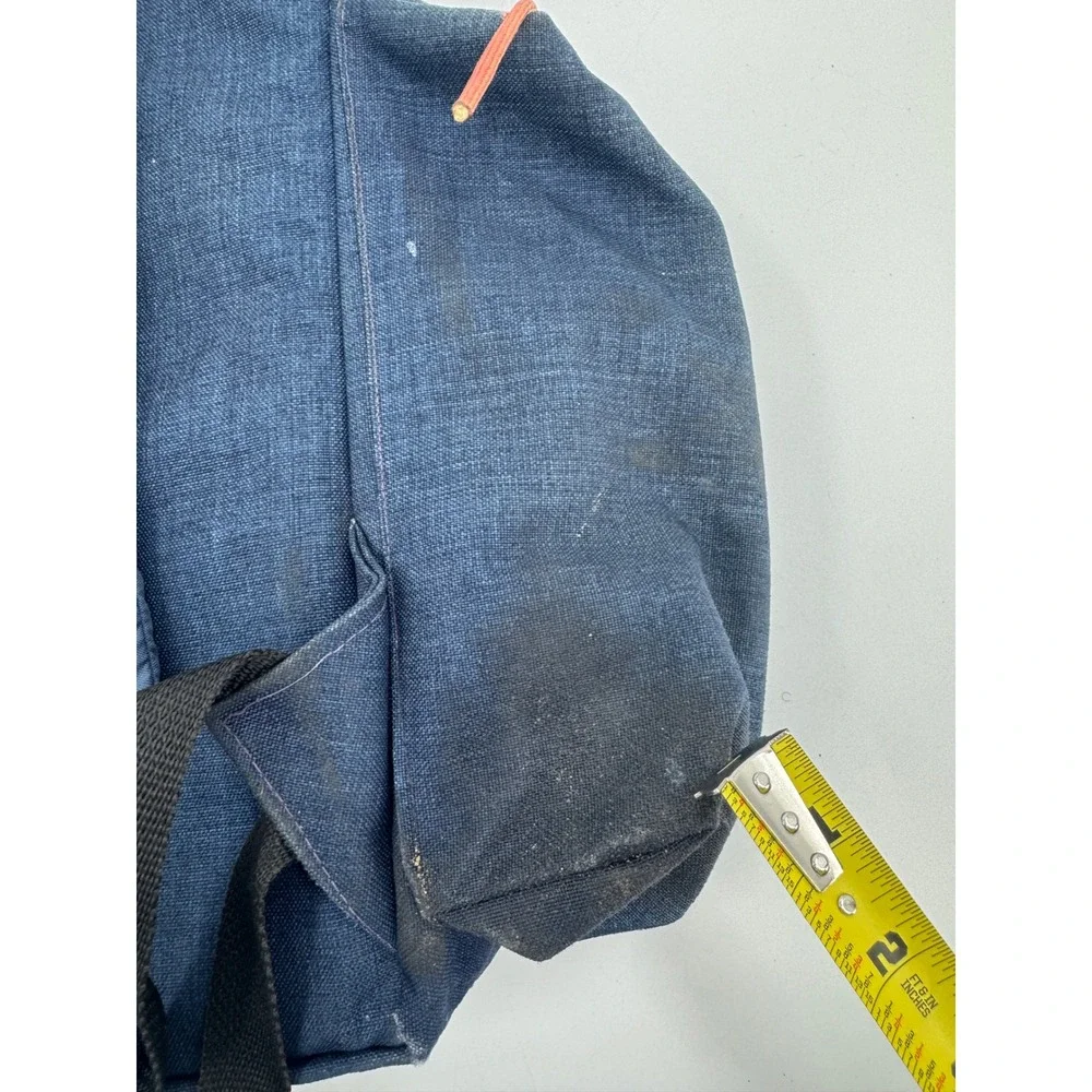 Vintage Himalayan Backpack Made in USA Blue Canvas Hiking‎ Daypack Large Pocket